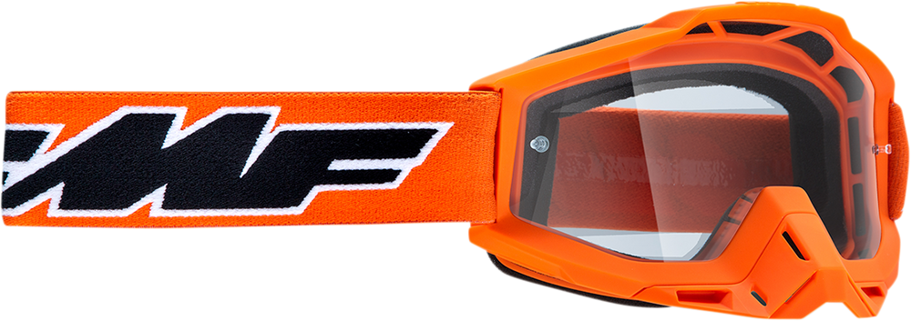 FMF PowerBomb Goggles - Rocket - Orange - Clear F-50036-00003 2601-2974