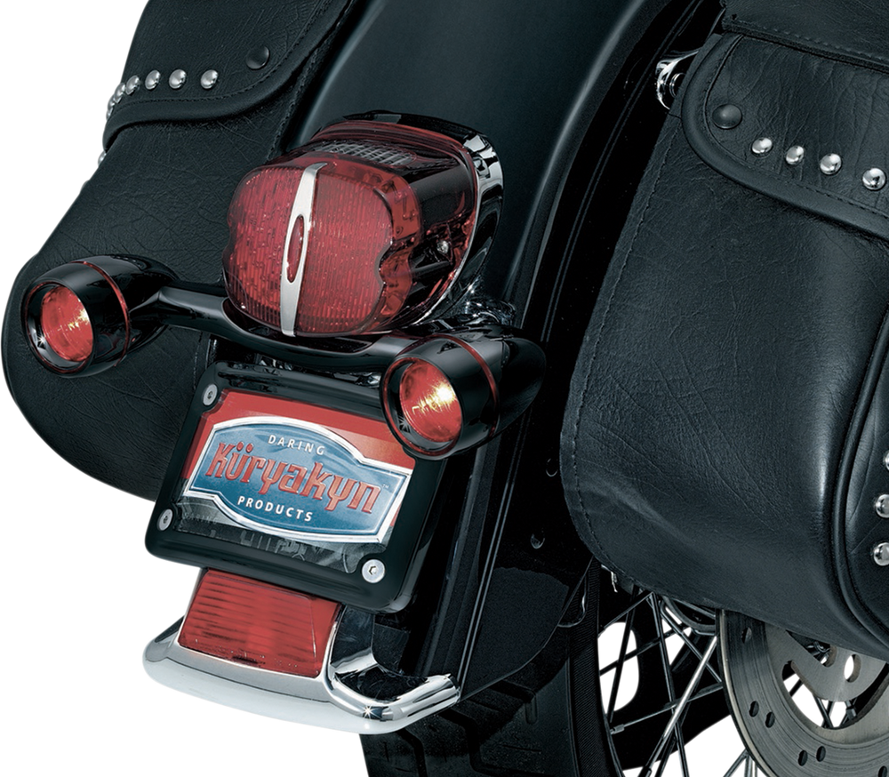KURYAKYN Bullet Light Rear Turn Signal Bars - Black 5405