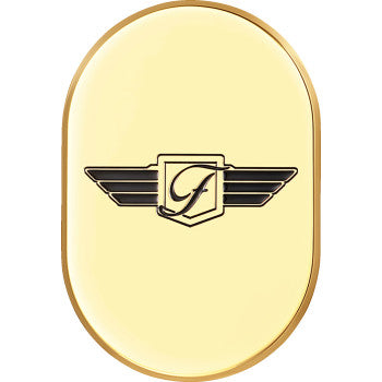 FIGURATI DESIGNS Antenna Cover - Right Rear Fender - FD Logo - Gold FD-01-AC-GLD-RT