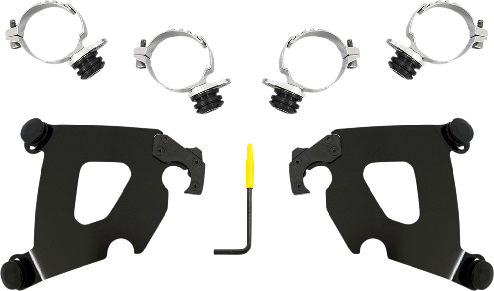 MEMPHIS SHADES Cafe Mounting Kit - Black - XL MEB2058