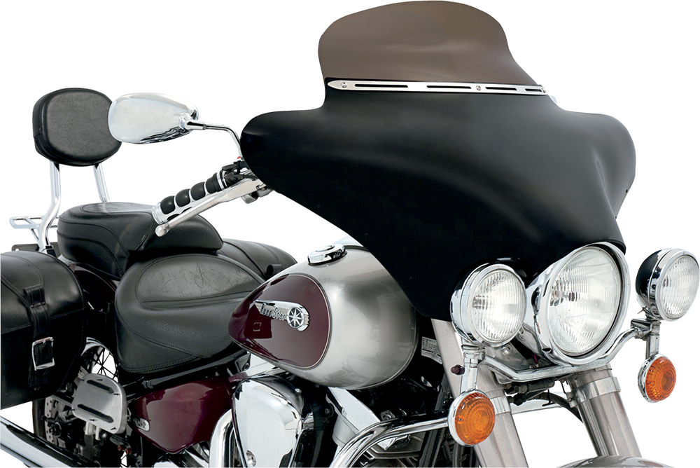 MEMPHIS SHADES Fairing Windshield Trim - Stainless Steel - Slotted - Slim MEM0923