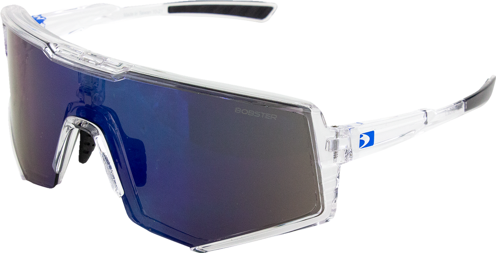 BOBSTER Sprocket Sunglasses - Crystal Clear - Blue Mirror BSPR01
