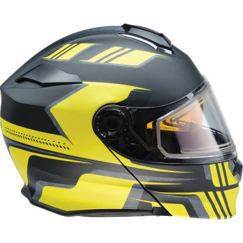 Z1R Solaris 2.0 Helmet - First Tracks - Electric - Dual Pane - Black/Hi-Viz - Medium 0120-0839
