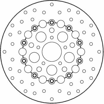 MOTO-MASTER Brake Rotor - Front - Kingman 111082-PU