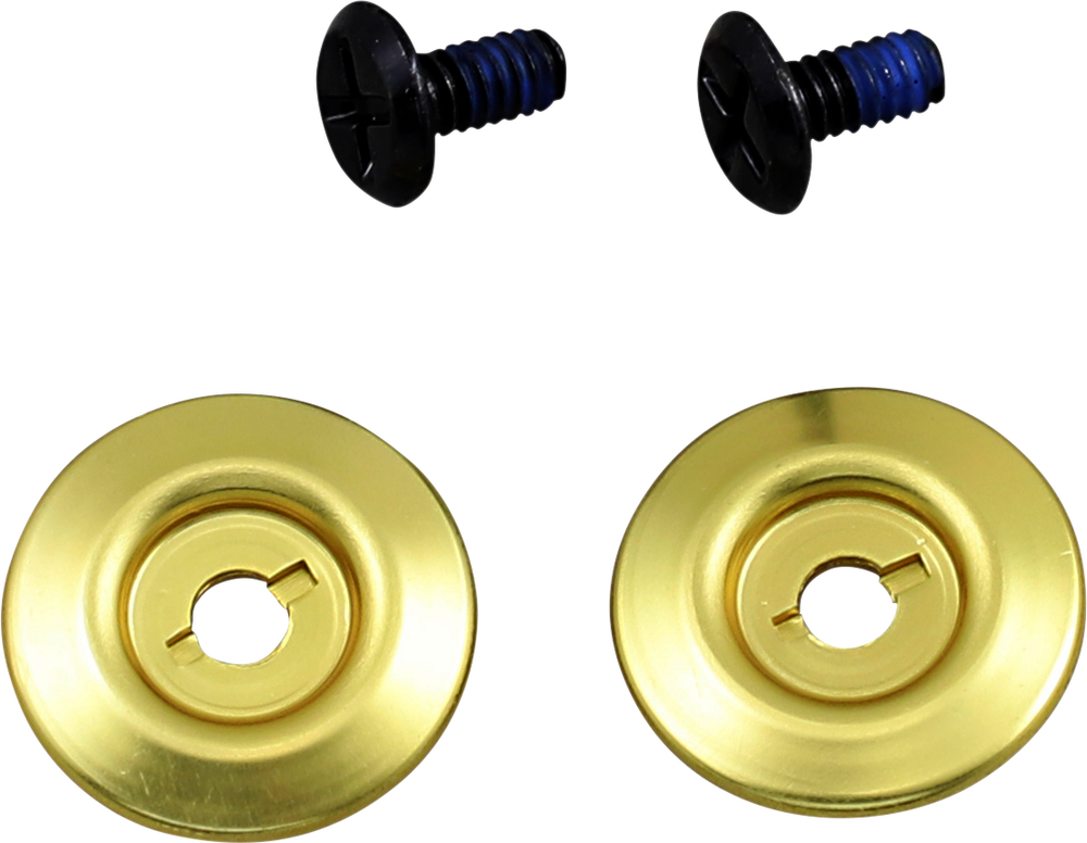 BILTWELL Gen 2 Hardware Kit - Black Screw - Gold Baseplate 0034-150-66