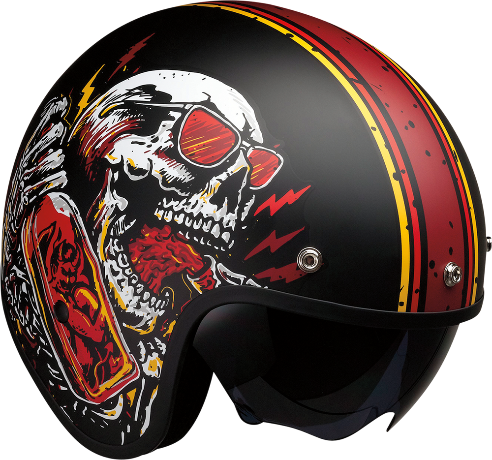 Z1R Saturn Helmet - Devil Made Me - Black/Red - XS 0104-2816