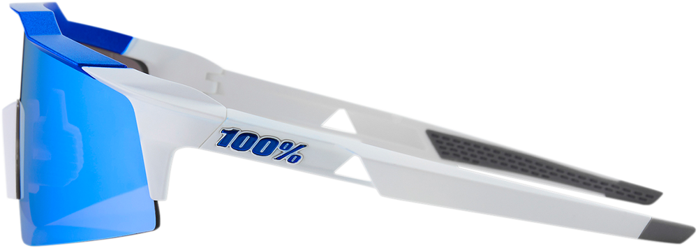 100% Speedcraft SL Sunglasses - White - Blue Mirror 60008-00003