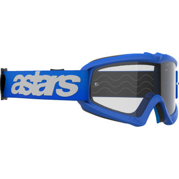 ALPINESTARS GOGGLES Youth Vision Goggle - Blaze - Blue - Clear Lens 5140325-7189
