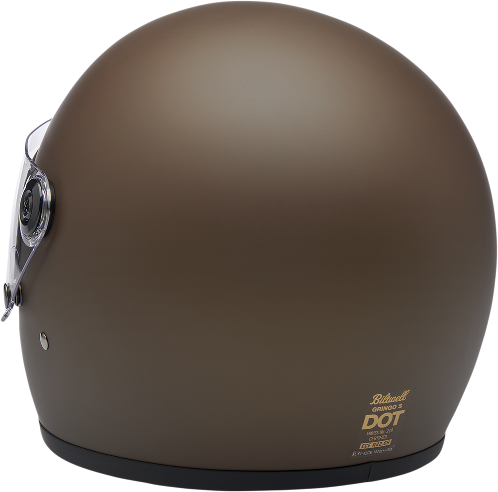 BILTWELL Gringo S Helmet - Flat Chocolate - XS 1003-252-101