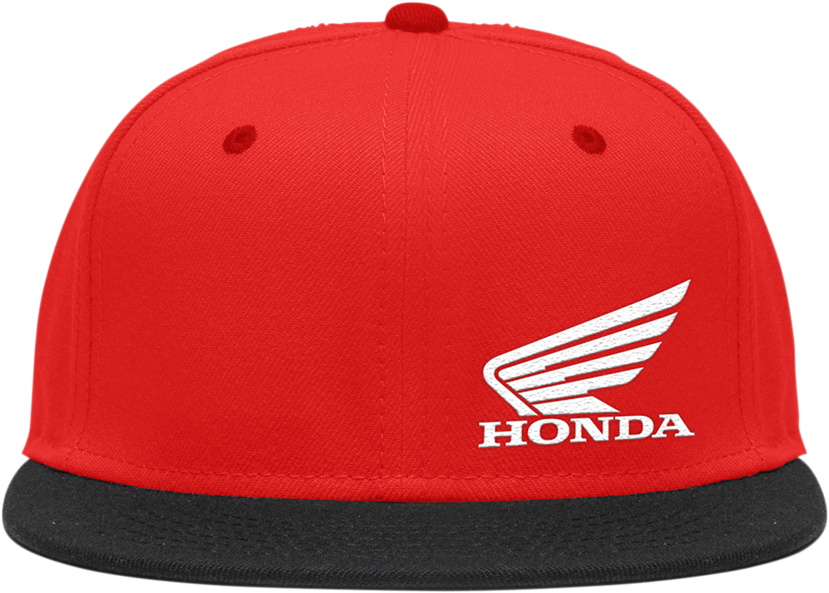 D'COR VISUALS Honda Wing Hat - Red/Black - One Size 70-108-1