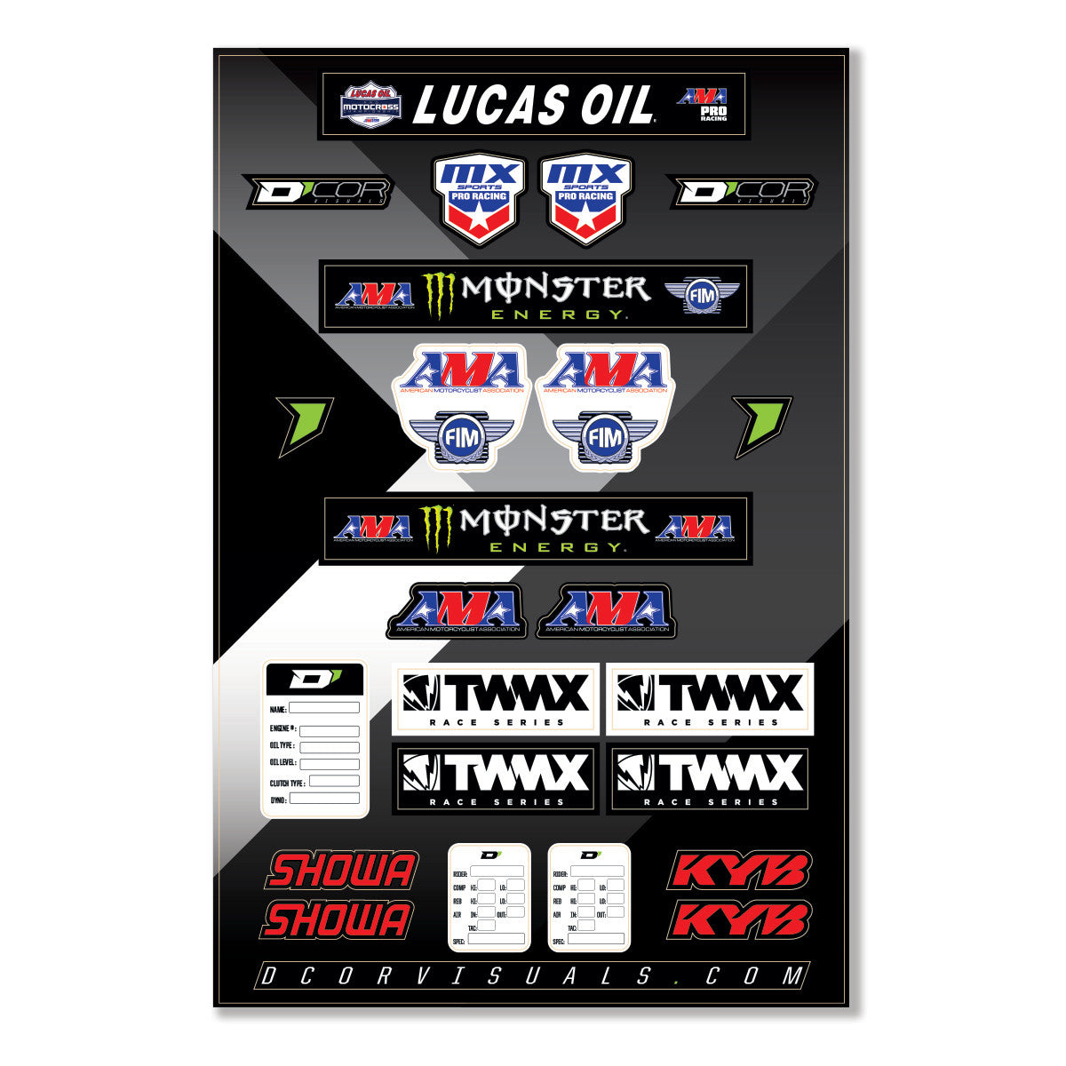 D-COR Decal 12 Mil Series Logos 40-90-116