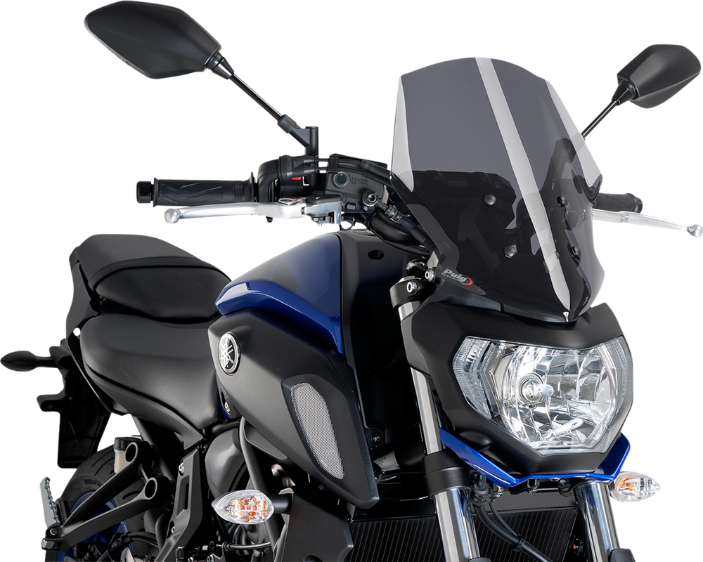 PUIG HI-TECH PARTS Race Windscreen - Dark Smoke - Tour - Yamaha 9667F