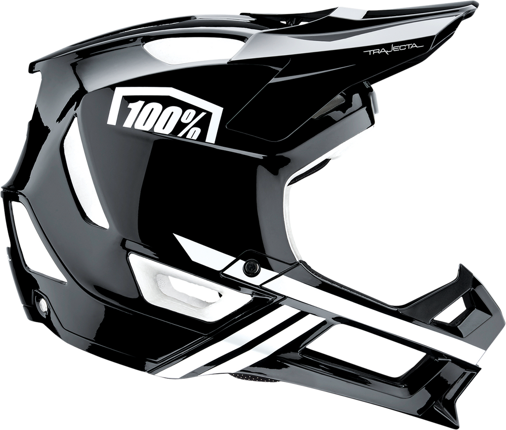 100% Trajecta Helmet - Fidlock - Black/White - Large 80003-00007
