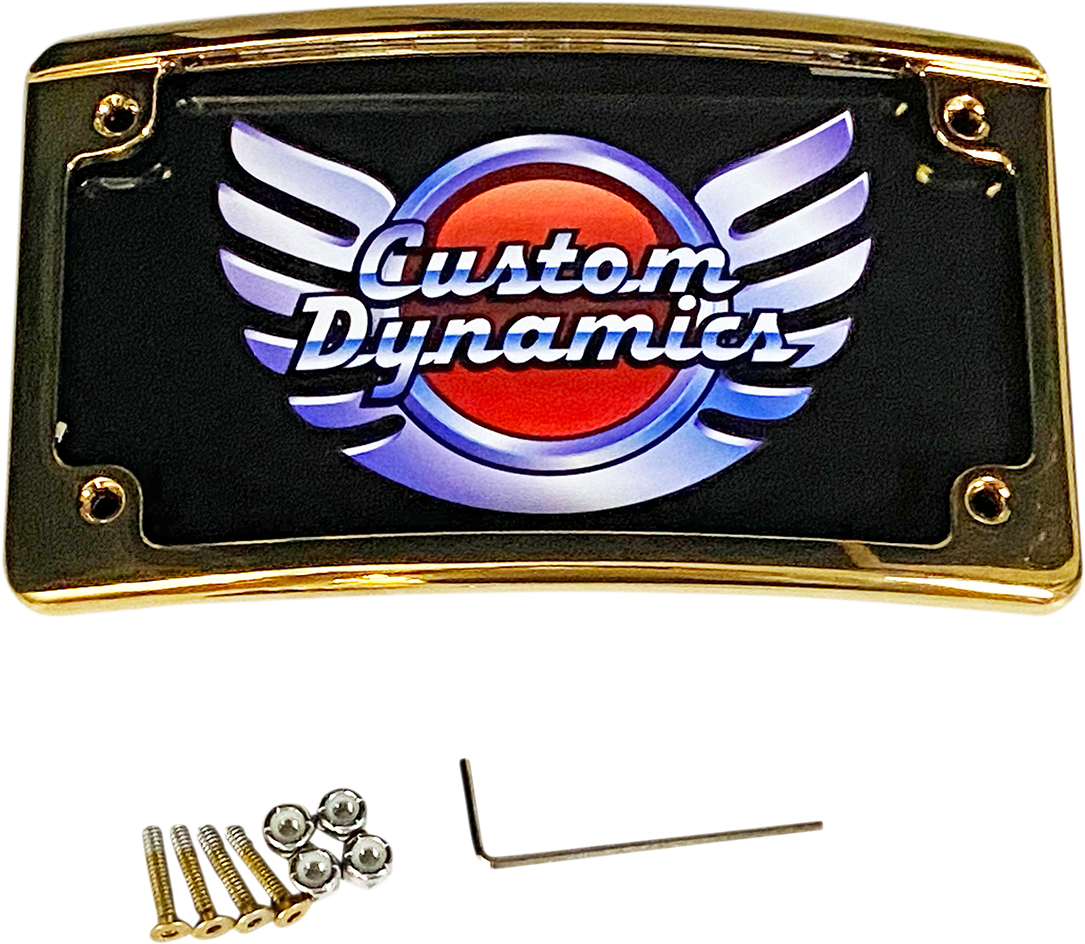 CUSTOM DYNAMICS LED License Plate Frame - Gold LPF-RAD-G-LP