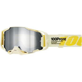 100% Armega Goggle - Barely - Silver Mirror 50005-00026