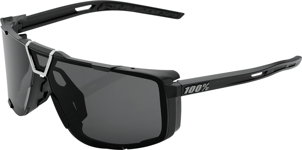100% Eastcraft Sunglasses - Matte Black - Smoke 61045-102-01