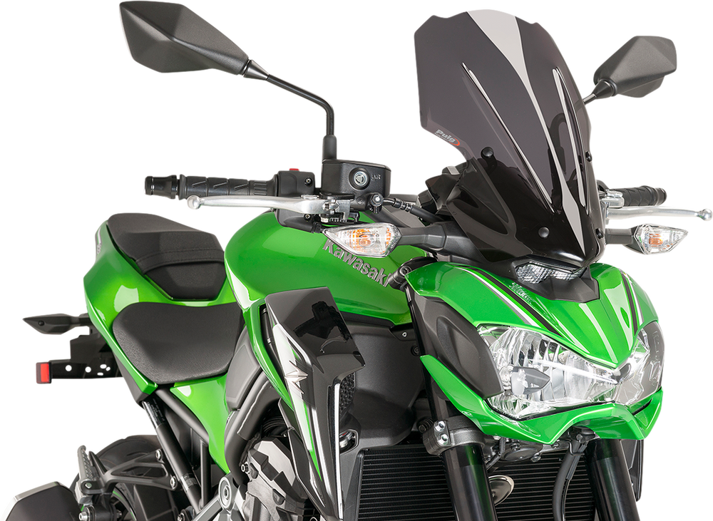 PUIG HI-TECH PARTS New Generation Windscreen - Dark Smoke - Z900 9392F