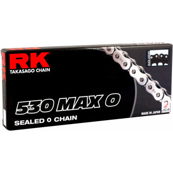 RK 530 Max O - Drive Chain - 150 Links - Black/Chrome 530MAXO-150-BC