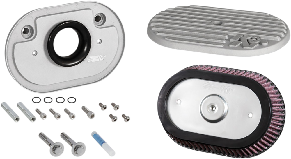 K & N Side Draft Intake Kit - Silver - M8 RK-3956S