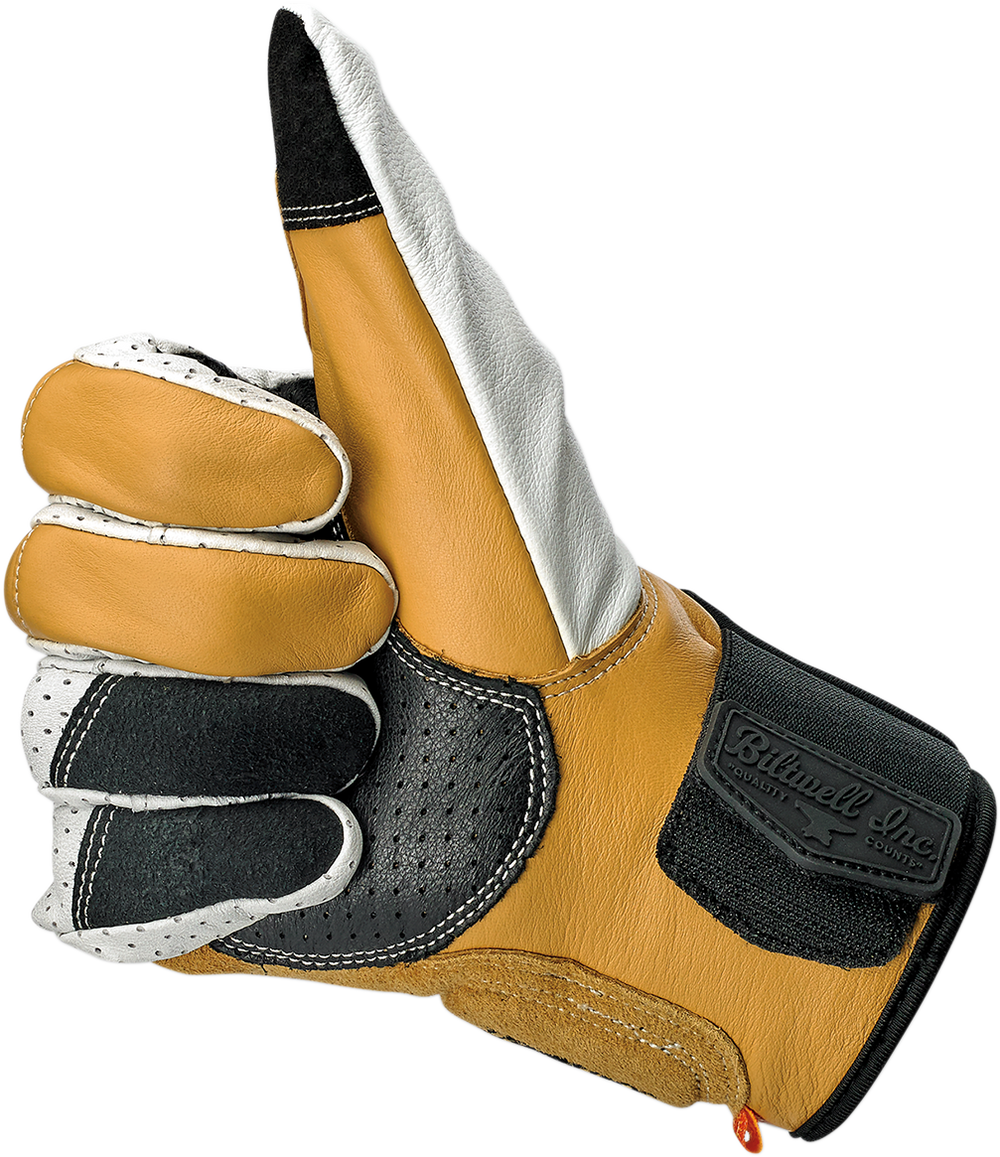 BILTWELL Borrego Gloves - Cement - Small 1506-0409-302