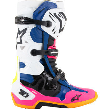ALPINESTARS Daytona Coast Limited Edition Tech 10 Boots - White/Blue/Pink - US 9 2010020-2014-9