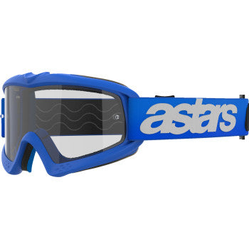 ALPINESTARS GOGGLES Youth Vision Goggle - Blaze - Blue - Clear Lens 5140325-7189