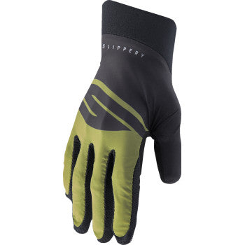 SLIPPERY Flex Lite Gloves - Olive/Black - Large 3260-0477