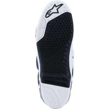 ALPINESTARS Tech 10 Boots - White/Violet/Navy/Pink Fluorescent - US 10 / EU 44.5 2010020-2780-10