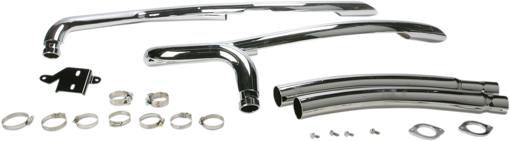 COBRA Speedster Swept Exhaust - Chrome - M90 3223