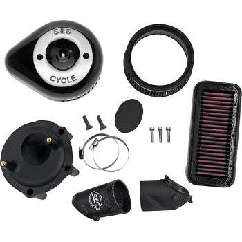 S&S CYCLE Stealth Air Cleaner Kit with Cover - Black - Indian 170-0777