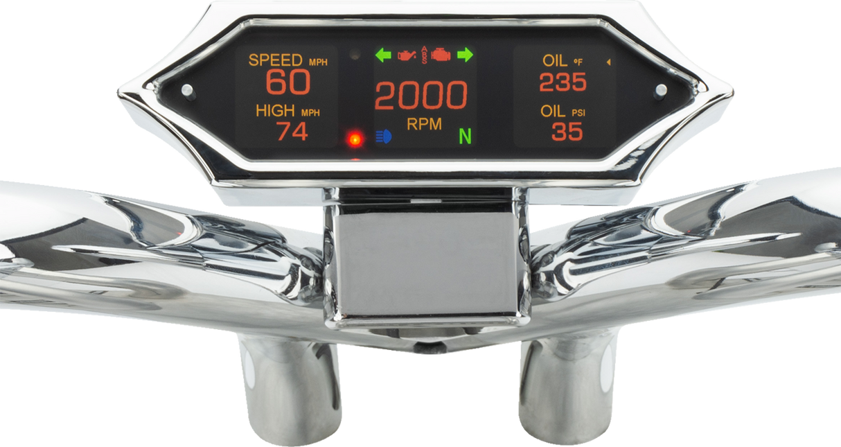 DAKOTA DIGITAL Speedometer - Spiked - Chrome - '04-'13 MLX-9204