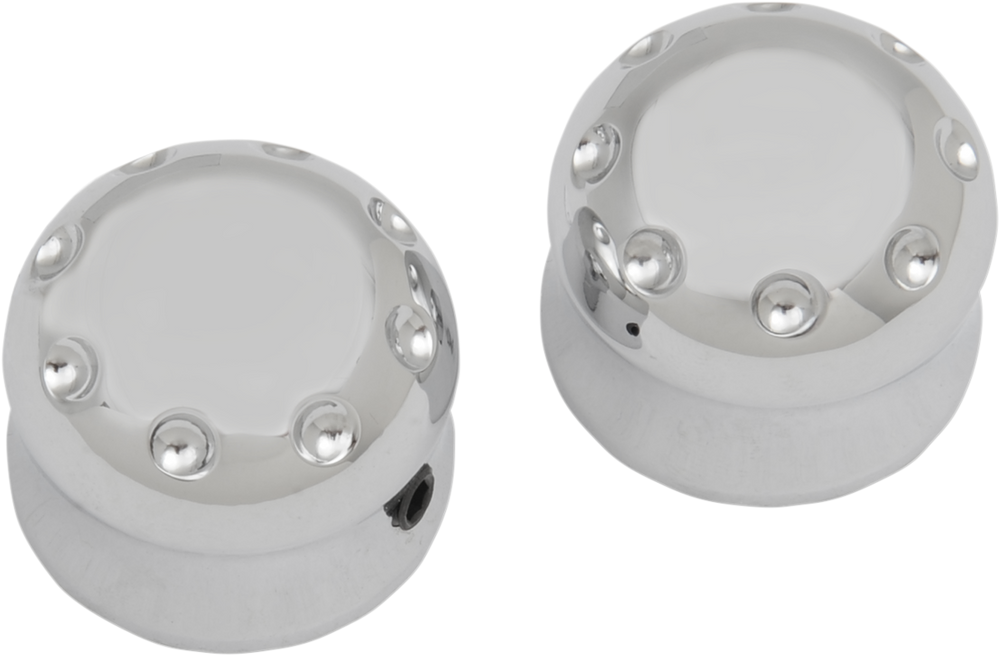 COVINGTONS Axle Cap - Front - Dimpled - Chrome C0010-C