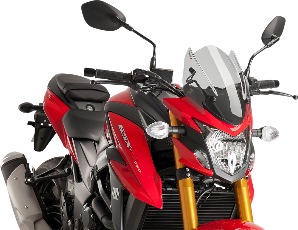 PUIG HI-TECH PARTS Naked Sport Windscreen - Smoke - Suzuki 9435H