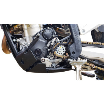 T.M. DESIGNWORKS Skid Plate - Black - Gas Gas | Husqvarna | KTM KHLG-362-BK