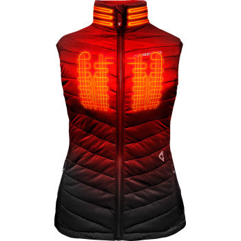 GERBING HEATED CLOTHING Women's 7V Khione Puffer Heated Vest 2.0 - Black - XS GERKPVST7VWBXS