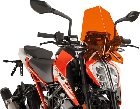 PUIG HI-TECH PARTS New Generation Windscreen - Orange - KTM 9514T