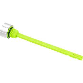 FIGURATI DESIGNS Performance Magnetic Oil Dipstick - Curved - Silver - Indian FD01-MAGDSTS-SM-SS