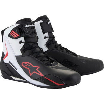 ALPINESTARS Faster-4 Shoes - Black/White/Red - US 8 2510425-123-8