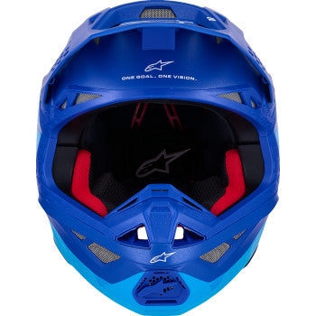 ALPINESTARS Supertech M10 Helmet - Flood - MIPS® - Blue/Black Carbon - Medium 8301023-7282-M