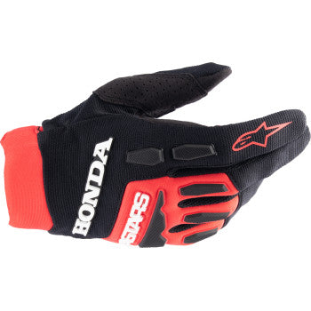 ALPINESTARS Honda Full Bore Gloves - Bright Red/Black - Small 3563823-3031-S