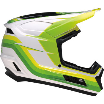 Z1R Youth Dirt Maxx Helmet - Vortex - White/Green - Small 0111-1738