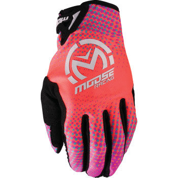 MOOSE RACING SX1™ Gloves - Pink/Purple/Teal - Large 3330-8074