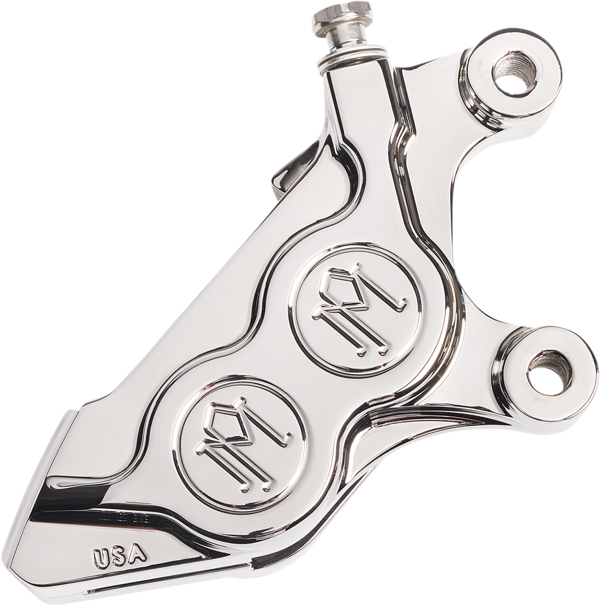 PERFORMANCE MACHINE (PM) 4-Piston Caliper - Chrome - Right Front 0052-2424-CH