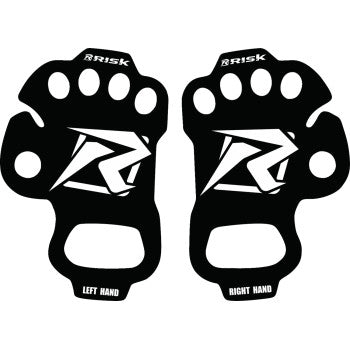 RISK RACING Ultra Thin Palm Protectors - Black - Large 12698