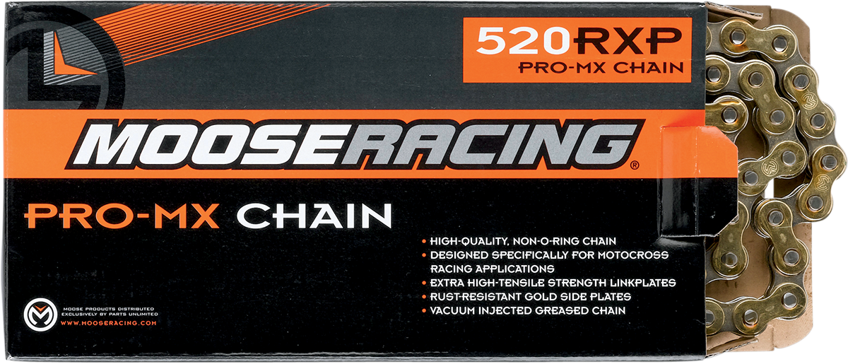 MOOSE RACING 520 RXP - Pro-MX Chain - Gold - 100 Links M574-00-100