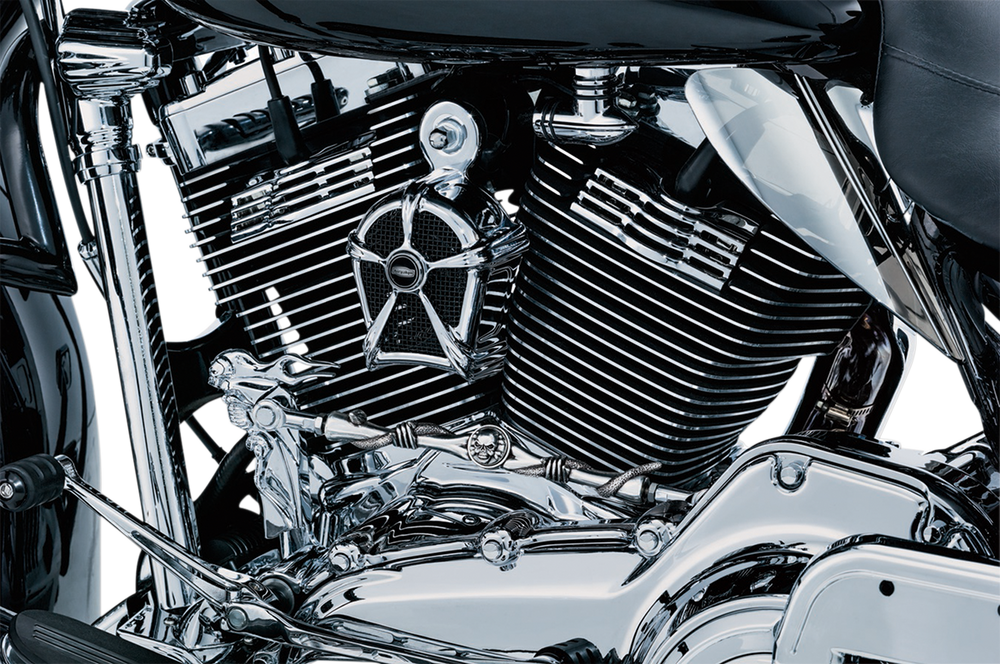 KURYAKYN Spark Plug Cover - Slotted - Chrome 7260