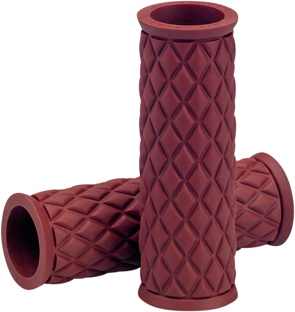 BILTWELL Grips - Alumicore - Replacement - Oxblood 6706-0301