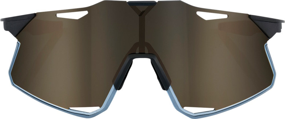 100% Hypercraft Sunglasses - Matte Black - Gold Mirror Lens 60000-00001