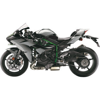 STOMPGRIP Traction Pad Tank Grips - Volcano - Black - Ninja H2 55-10-0108B