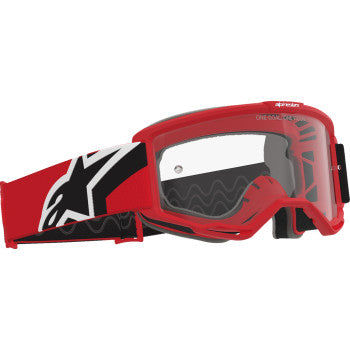 ALPINESTARS GOGGLES Vision OTG Goggle - Red/Black/White - Clear Lens 5100726-3163